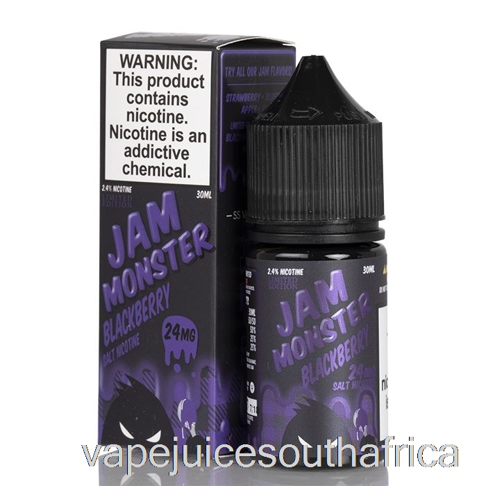 Vape Juice South Africa Blackberry - Jam Monster Salts - 30Ml 24Mg